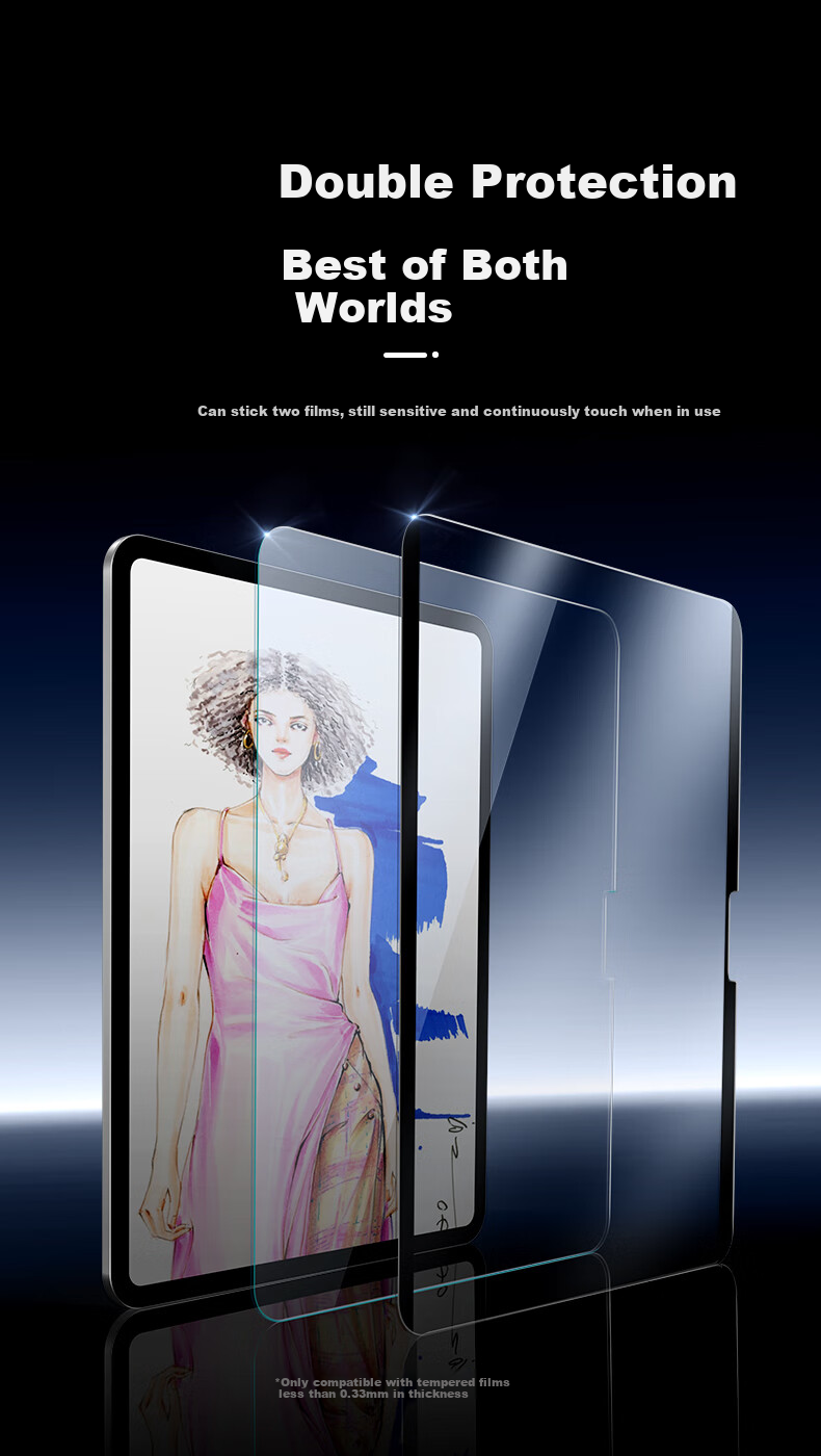 ESR Магнитная пленка для iPad Pro 13 дюймов (2024/2025 M5/M4), защитная пленка для экрана, имитация бумаги, антибликовая, защита от отпечатков пальцев