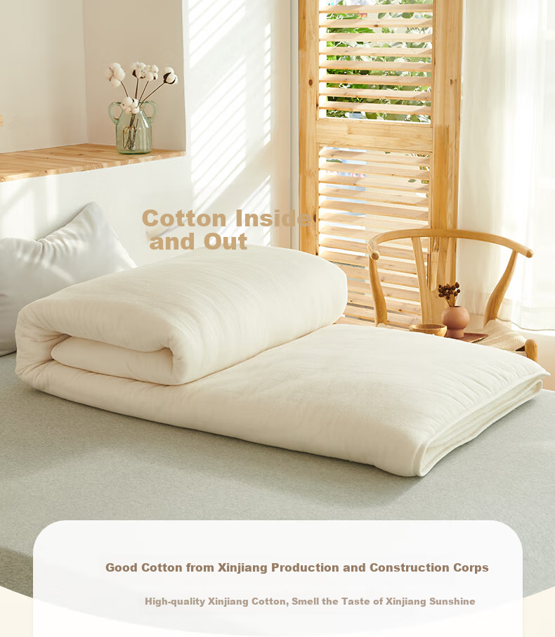 Матрас Wuyinliangpin 100% хлопок, 1.8*2м, 6 цзинь, Xinjiang First-Grade Cotton, толстый стеганый чехол для постельного белья