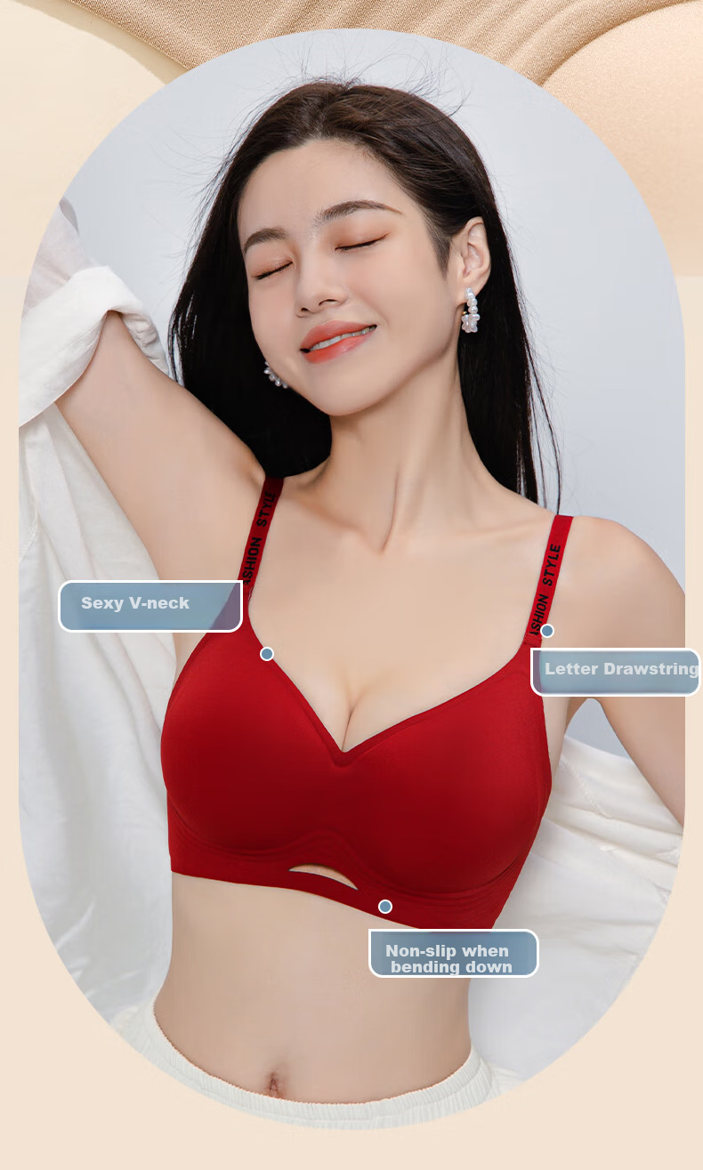 Бюстгальтер GUJIN Seamless Bra, бесшовный, для женщин, тонкие бретели, пуш-ап, поддерживающий, корректирующий, красивый дизайн спины, тонкий стиль, увеличивающий грудь, телесный цвет