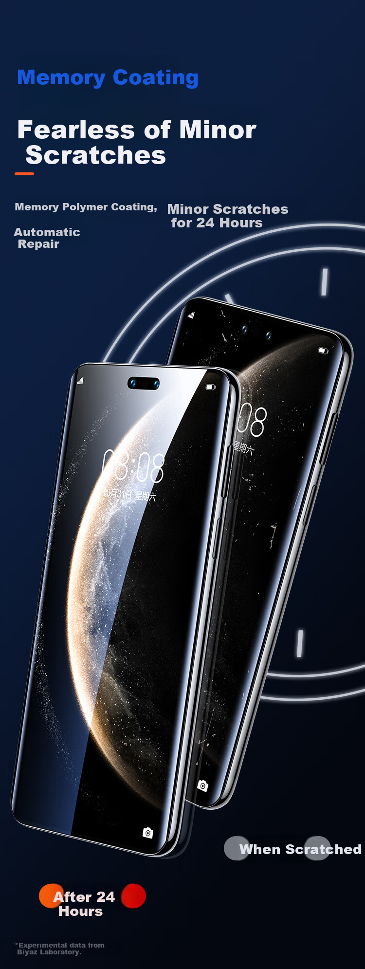 Защитная гидрогелевая пленка BIAZE для Huawei Mate 70 Pro+/+/Premium Edition, Mate70RS Master Edition, защита экрана телефона от отпечатков пальцев, 2 шт.