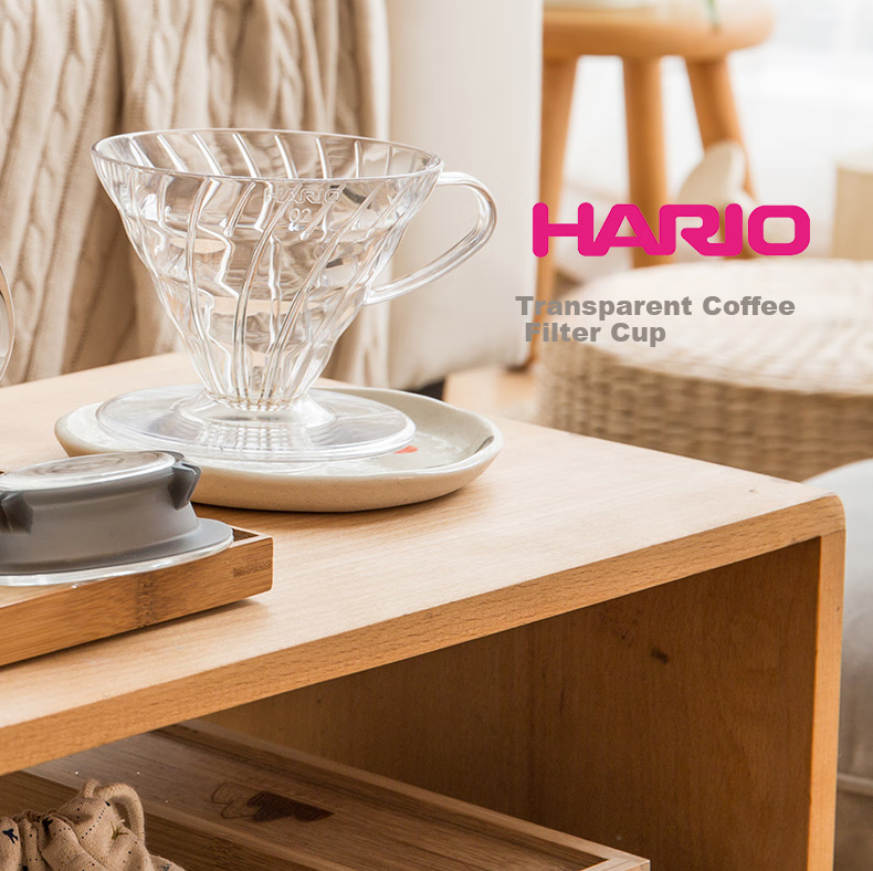 Воронка для заваривания кофе HARIO V60, размер 02, для 1-4 порций, пластиковая, прозрачная