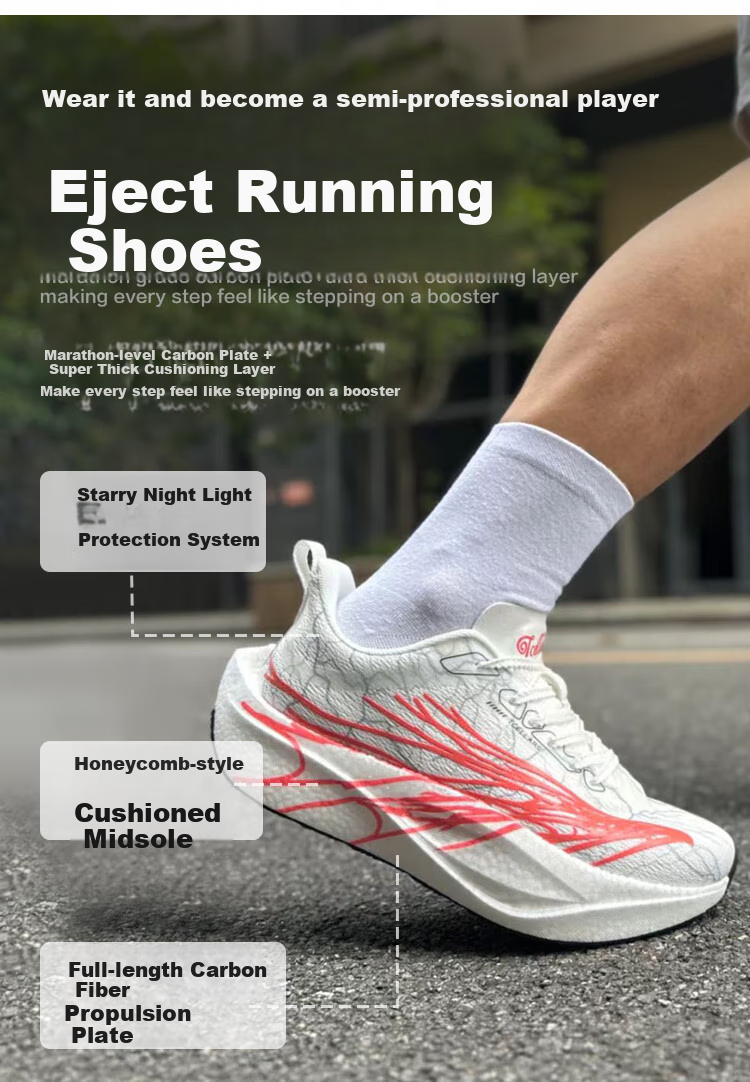 Кроссовки Tcellars Running Shoes, мужские кроссовки для бега, модель Qian Niao Fen, размер 37, цвет Тысяча птиц розовый