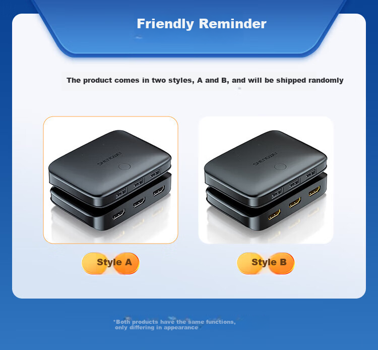 KVM-переключатель Shengwei KS-302H HDMI, 2 входа, 1 выход, 4K@30Hz, USB 2.0, для подключения двух компьютеров к одному монитору, клавиатуре и мыши