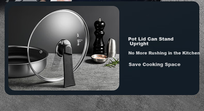 Сковорода COOKER KING с титановым антипригарным покрытием, из нержавеющей стали 304, с рисунком "пчелиные соты", подходит для металлических лопаток, индукционных плит, диаметр 26 см