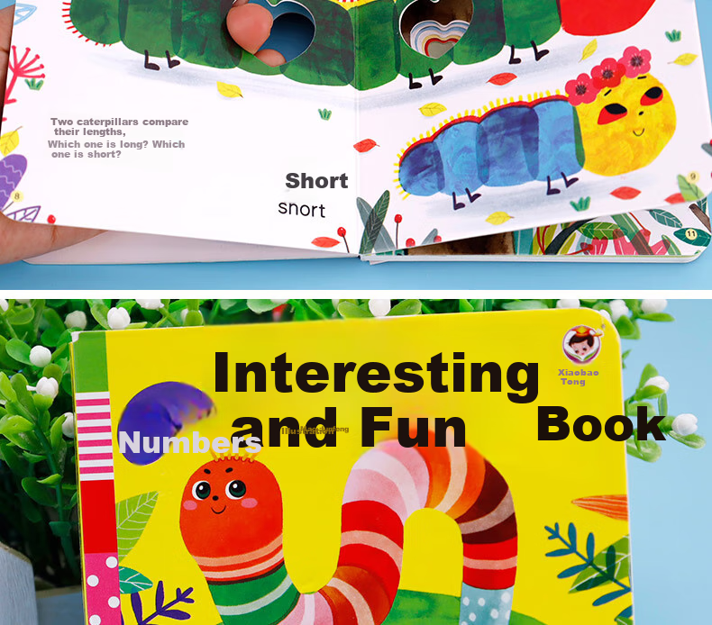 Детская развивающая книга JEPPE с окошками, для малышей от 0 до 3 лет, книга-игрушка, развивающая мелкую моторику и аудиовизуальное восприятие, набор из 6 книг