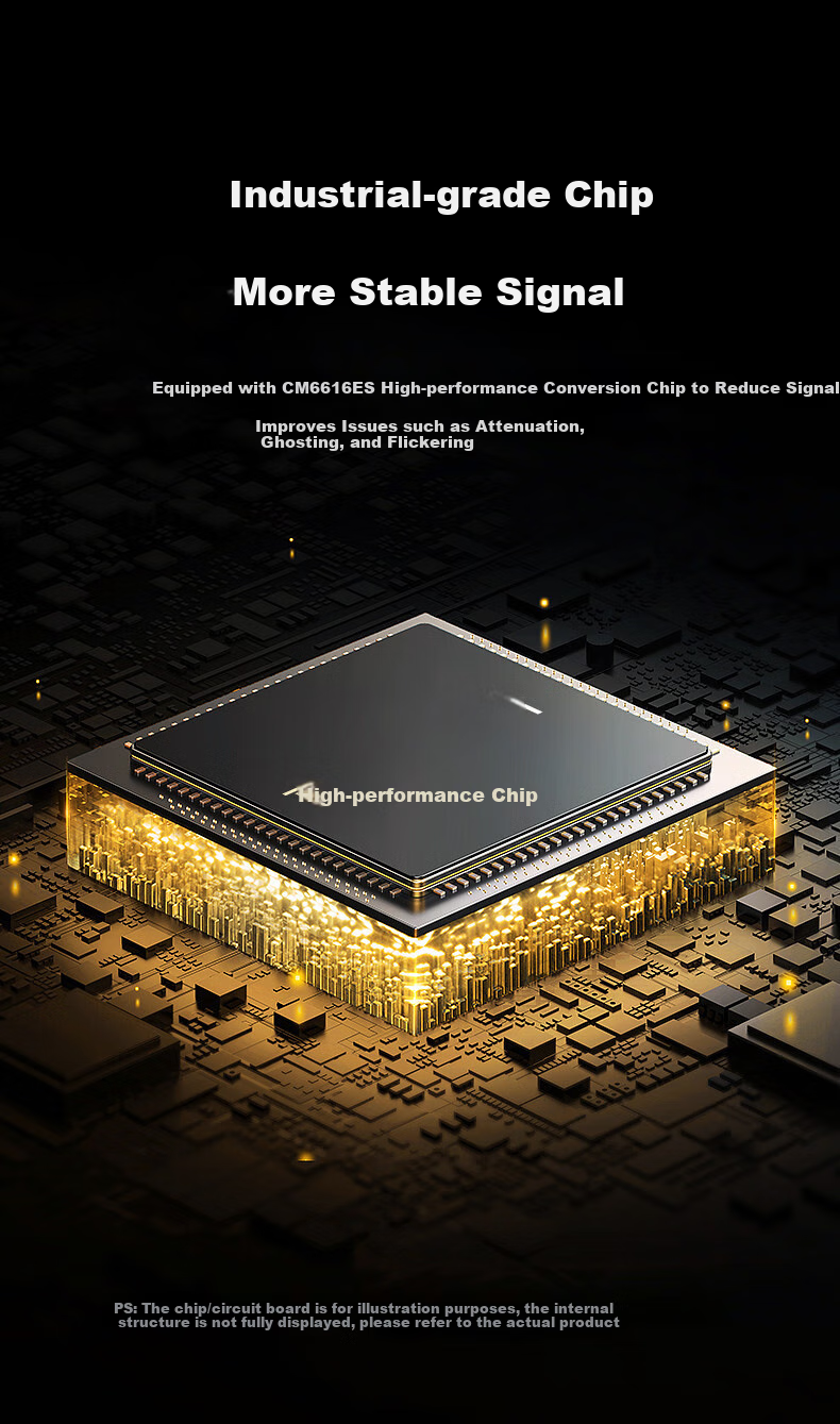 Переходник LinkStone HDMI - VGA, 1.8 метра, черный