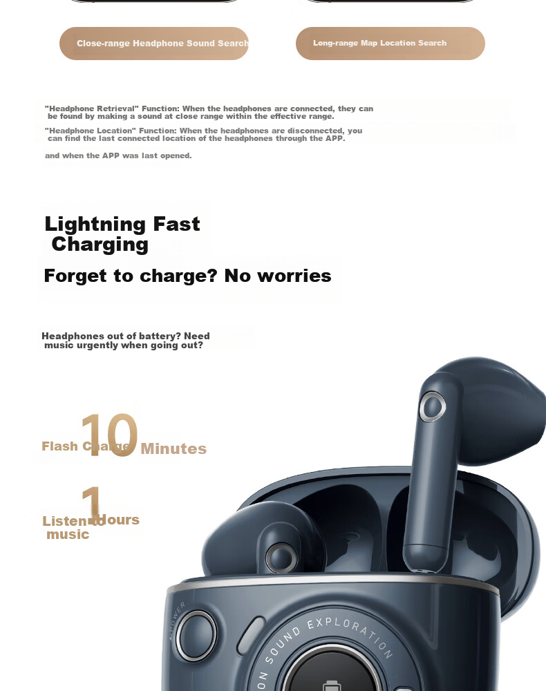 Беспроводные наушники Edifier TO-U3 Plus True Wireless Bluetooth, полувкладыши, белый, белый
