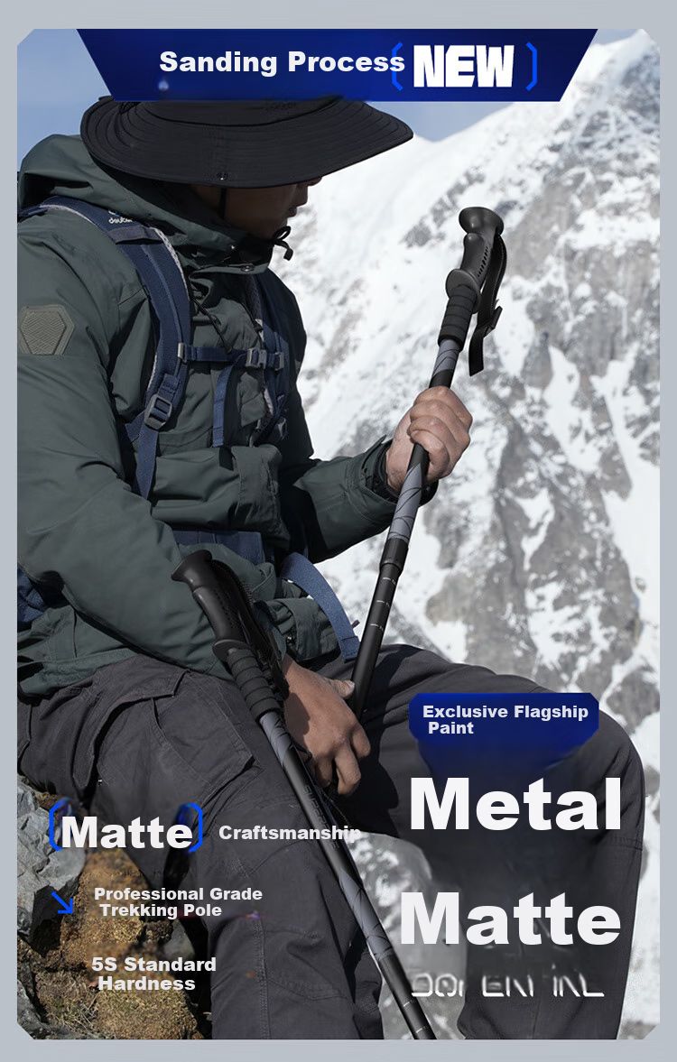 Треккинговые палки SupFire Outdoor Hiking Pole, алюминиевый сплав, телескопические, для детей и пожилых, легкие, с амортизацией, для походов и альпинизма