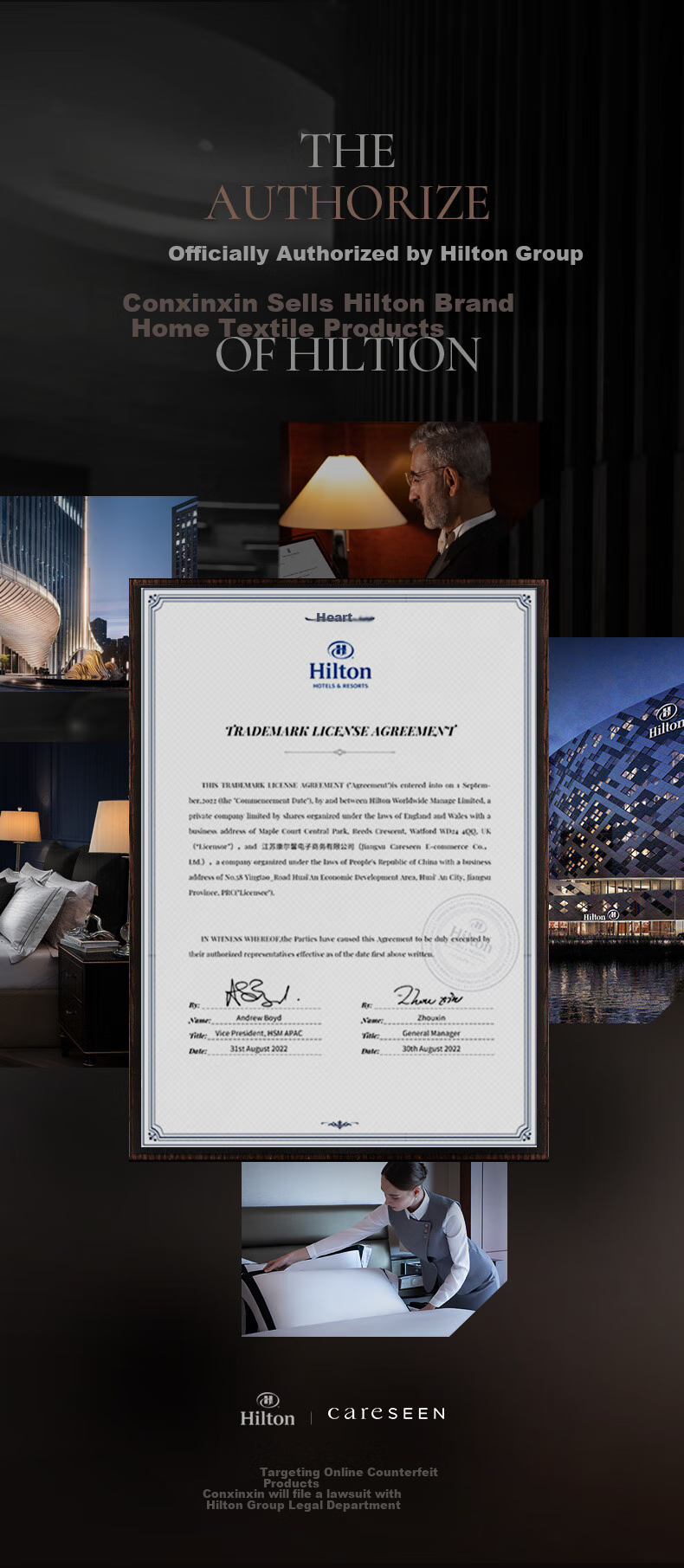 Комплект постельного белья Canasin Hilton, 4 предмета, сатин 60s, 100% хлопок, класс А, синий, размер 1.5-спальный