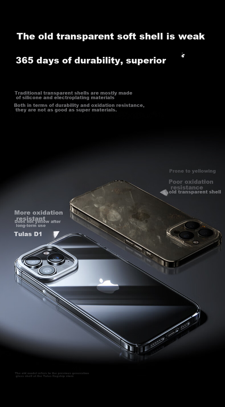 Чехол TORRAS для iPhone 15 Pro, с выдвижной подставкой, противоударный, прозрачный, PC+TPU