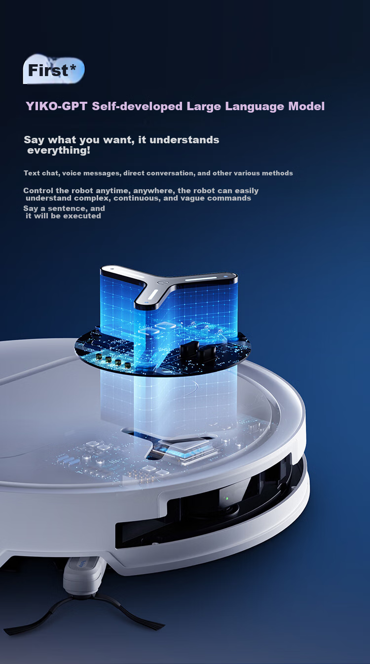 Робот-пылесос ECOVACS T50 PRO с функцией влажной уборки, автоматической очисткой, сбором пыли, интеллектуальным домашним использованием, двойными механическими рычагами, обнаружением волос, версией резервуара для воды с нулевым запутыванием (совместим с HarmonyOS)