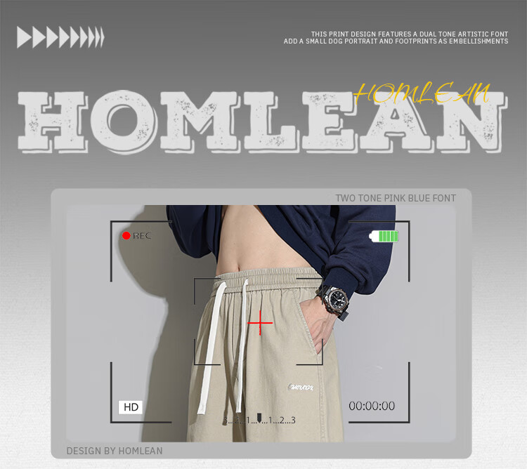 Мужские повседневные брюки Homlean HZ92, из чистого хлопка, осень-зима, свободные, прямые, широкие штанины, цвет хаки, размер 2XL