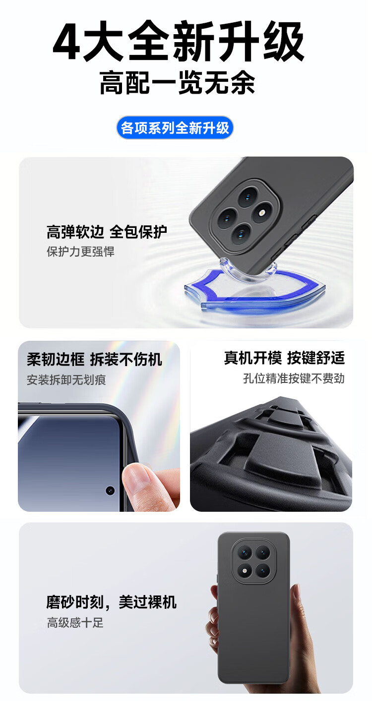 Чехол для Xiaomi Redmi Note 15 Pro+ Kulefeng, противоударный, матовый, с полной защитой объектива, устойчивый к царапинам и отпечаткам пальцев, TPU, простой стиль