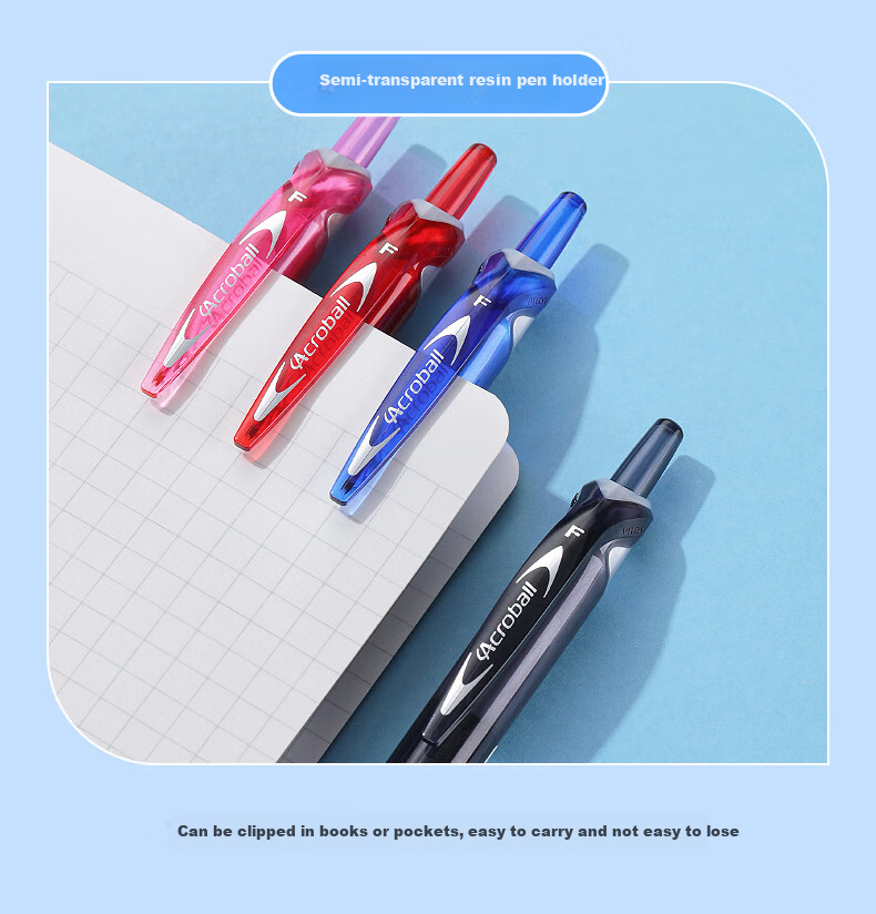 PILOT Retractable Ballpoint Pen, Acroball Smooth Writing Gel Ink Pen, Student Office Exam Pen BPAB-15F 0.7mm Black 12-Pack