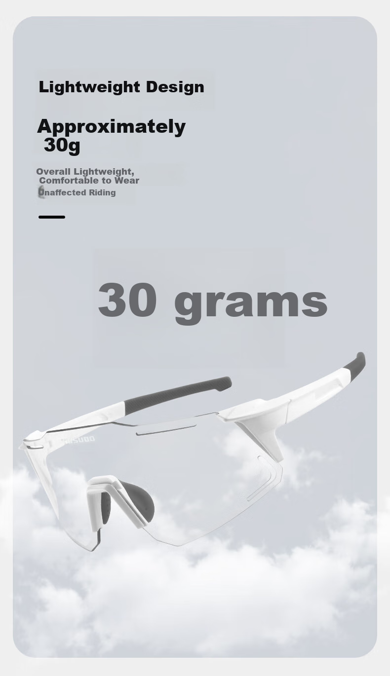Велосипедные очки Tasiduizhang Day And Night Anti-Fog Cycling Glasses, ветрозащитные и пескозащитные без оправы для горного и шоссейного велосипеда