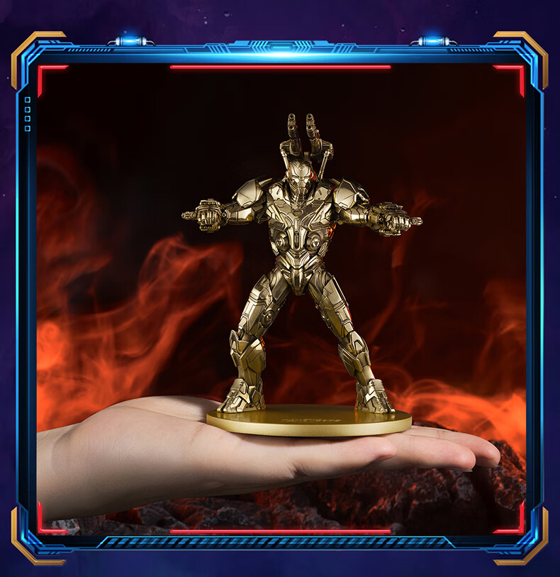 Статуэтка Master Tong "Стальной Патриот", серия "Marvel", лимитированная коллекция, из меди, подарок на день рождения, малая
