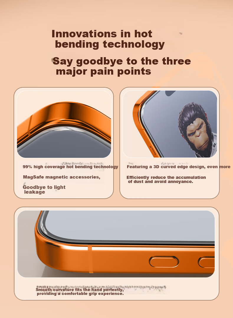 Защитное стекло Lanxingxiansheng для Apple iPhone 17 Pro, AR, антибликовое, полноэкранное, с полным клеем, без пыли, противоударное, защитное от отпечатков пальцев