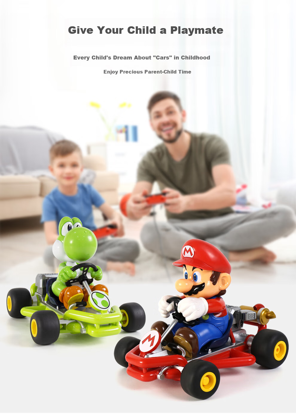 Радиоуправляемый автомобиль Carrera Mario Kart, электромобиль, подарок для детей и мальчиков