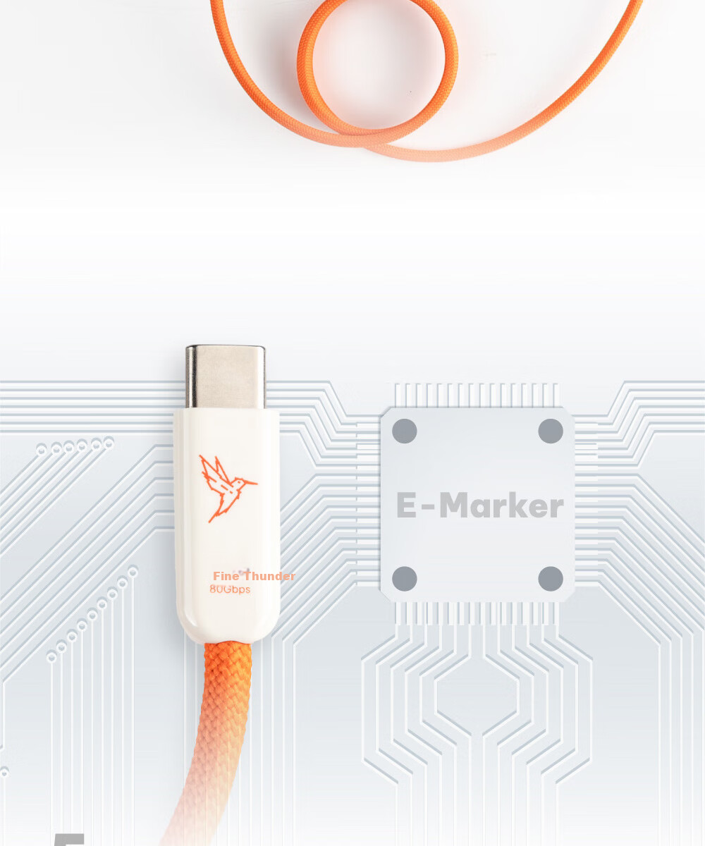 Кабель CANDYSIGN SlimBolt 5 USB4 240W 80Gbps Type-C to Type-C, 0.5 метра, фантомный черный