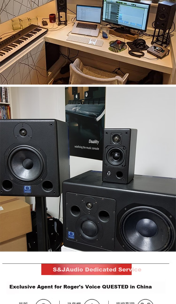 Активные студийные мониторы Roger Quested V2104, ближнего поля, Hi-Fi, красное юбилейное издание, оригинальный британский импорт