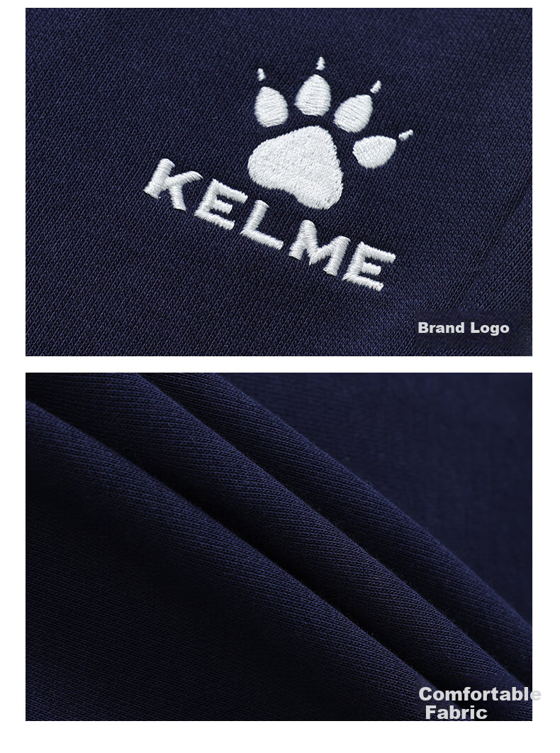 Спортивные брюки KELME для мужчин, осень-зима, повседневные штаны прямого кроя, черные, размер S