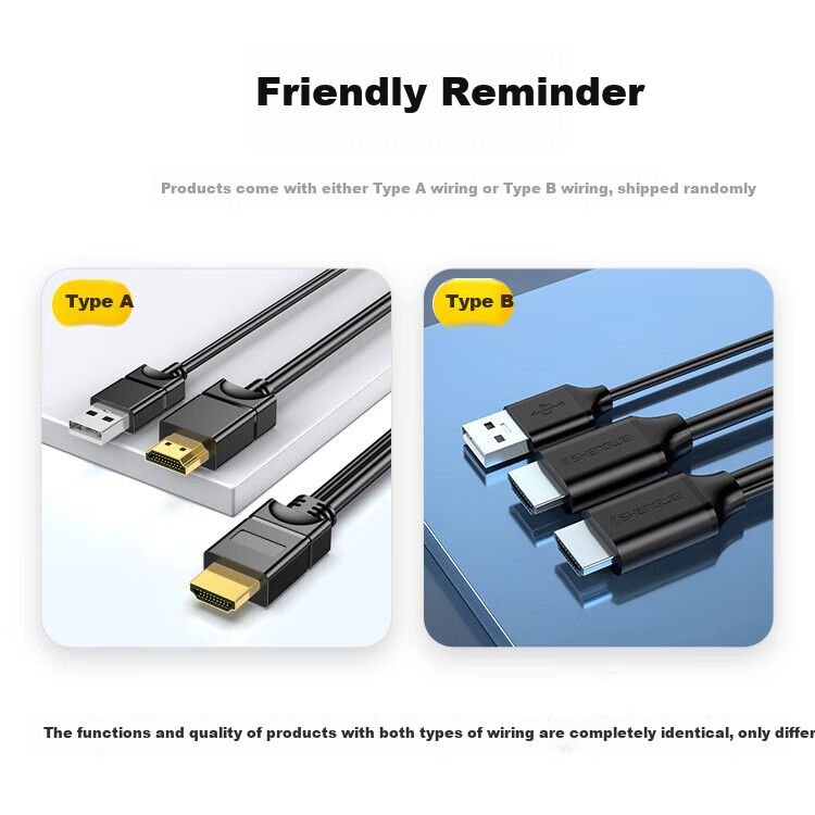 KVM-переключатель Shengwei KS-302H HDMI, 2 входа, 1 выход, 4K@30Hz, USB 2.0, для подключения двух компьютеров к одному монитору, клавиатуре и мыши