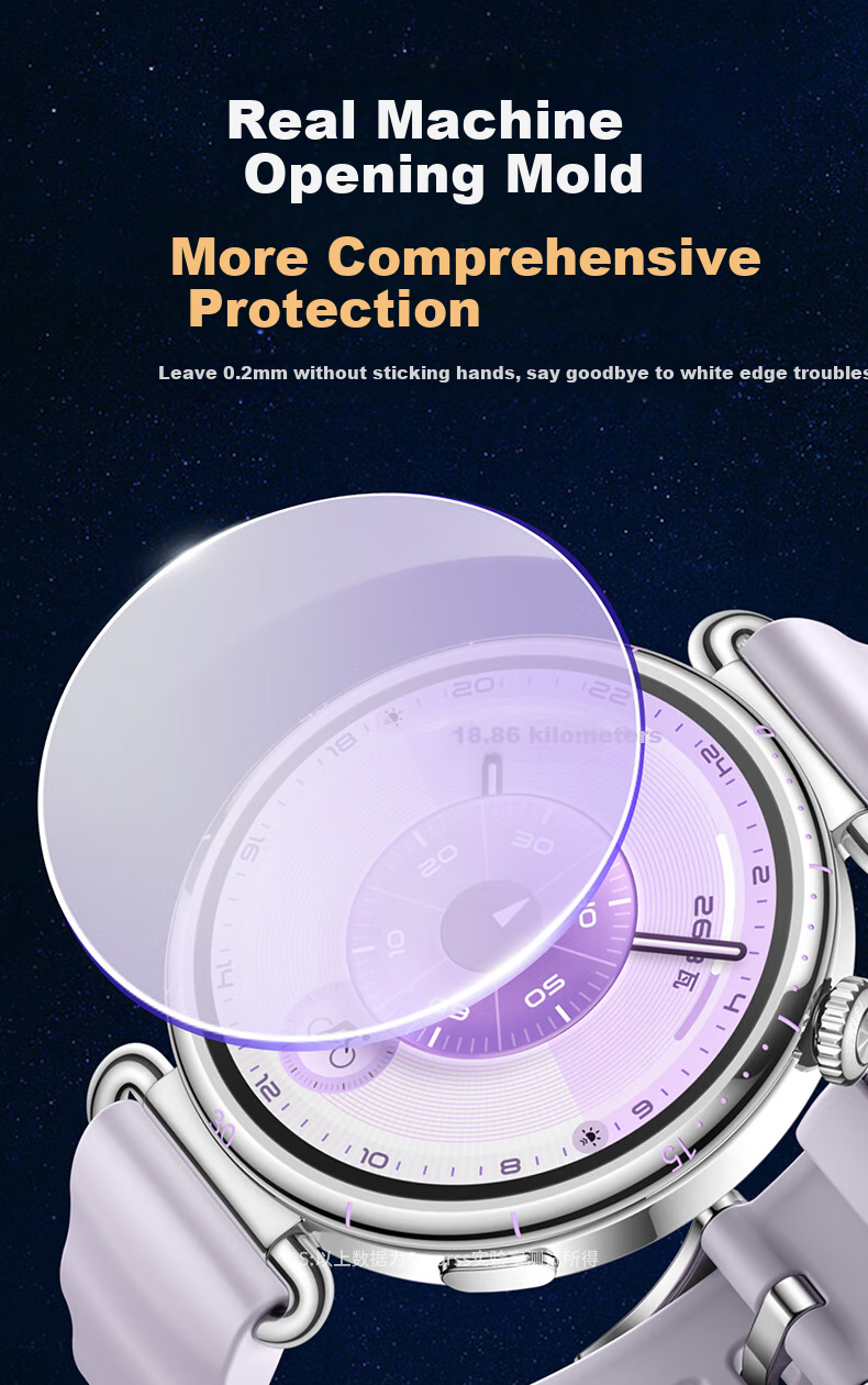 Защитная пленка/стекло для экрана Smorss для Huawei Watch GT6 41 мм, противоударная, антибликовая, для защиты глаз, закаленное стекло