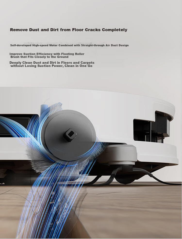 Робот-пылесос ECOVACS T50 PRO с функцией влажной уборки, автоматической очисткой, сбором пыли, интеллектуальным домашним использованием, двойными механическими рычагами, обнаружением волос, версией резервуара для воды с нулевым запутыванием (совместим с HarmonyOS)