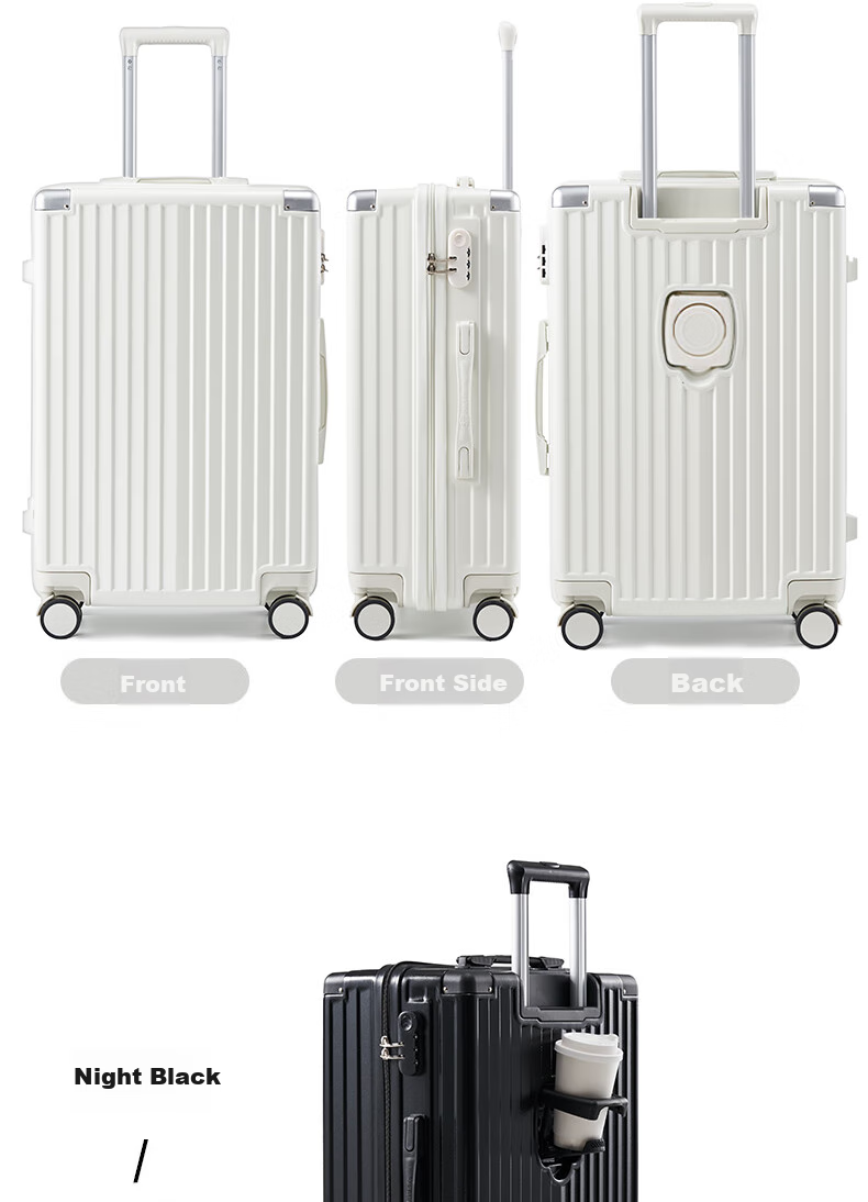 Чемодан Paul Frank Multifunctional Luggage Suitcase, тележка, дорожный, ручная кладь, кодовый замок, поворотные колеса, серебристо-серый, 20 дюймов