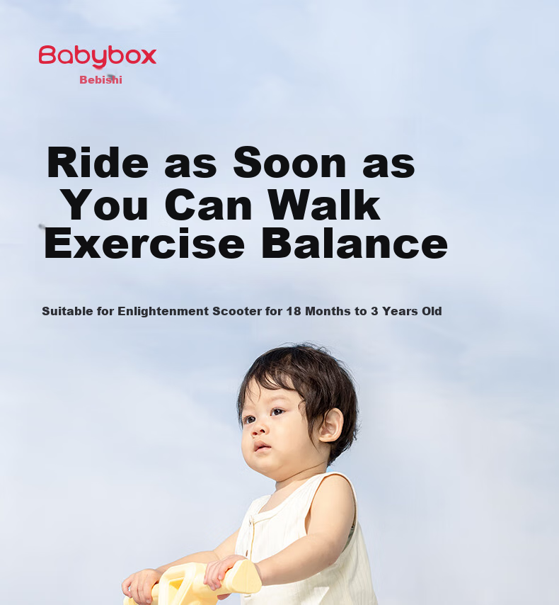 Беговел Babybox Beiboshi, детский балансировочный велосипед для малышей, антиопрокидывающийся, четырехколесный самокат, подарок на первый день рождения