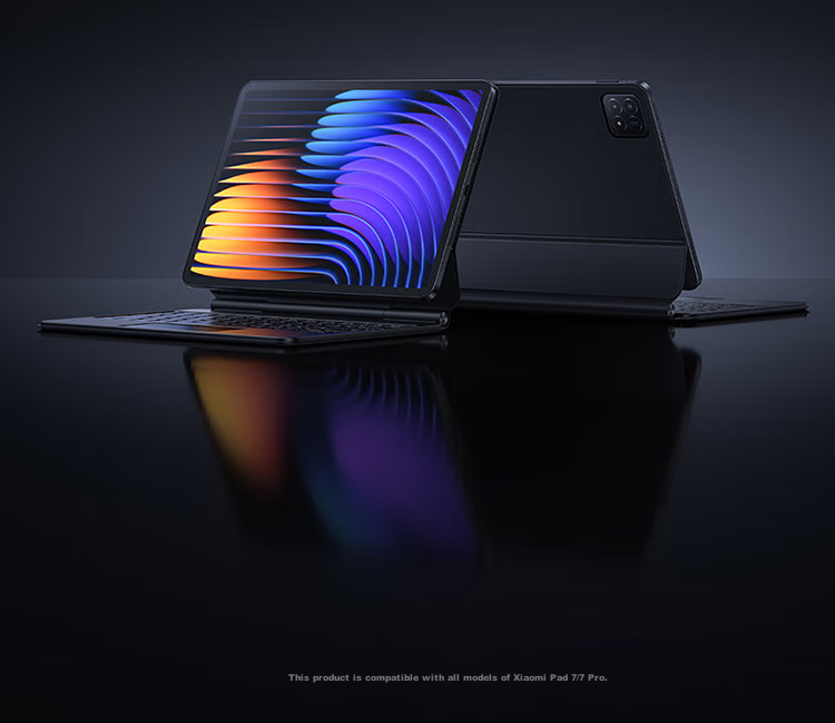 MI Tablet Official Original Accessories Floating Keyboard Compatible with 7/7Pro Series Dark Gray [With Touchpad]