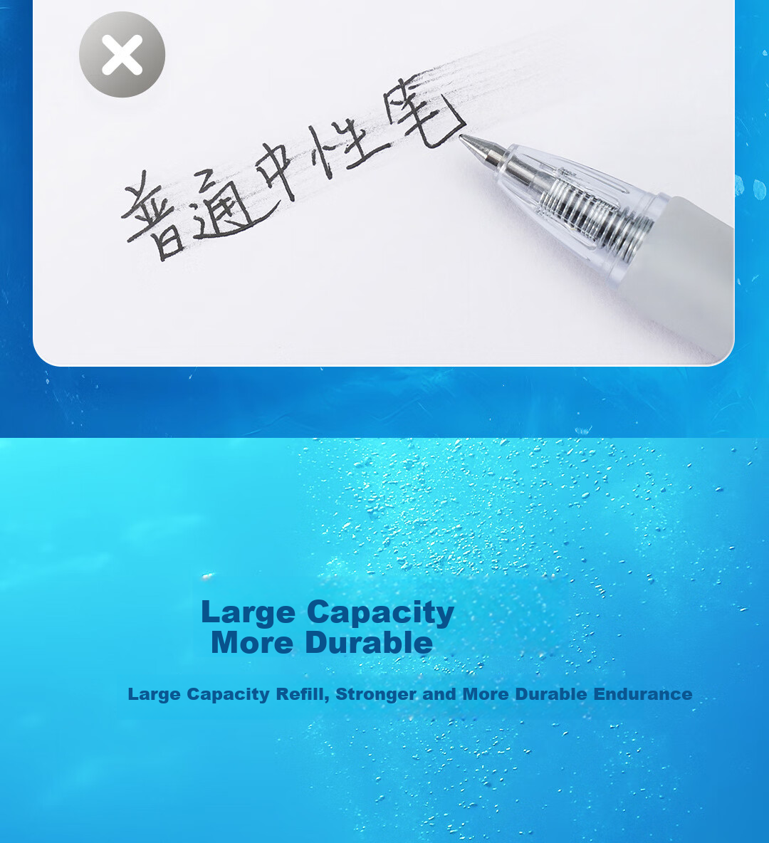 Набор ручек гелевых Dianshi Deep Sea Cabin Nautical, 4 шт., 0.5 мм, черный, синий, белый, фиолетовый