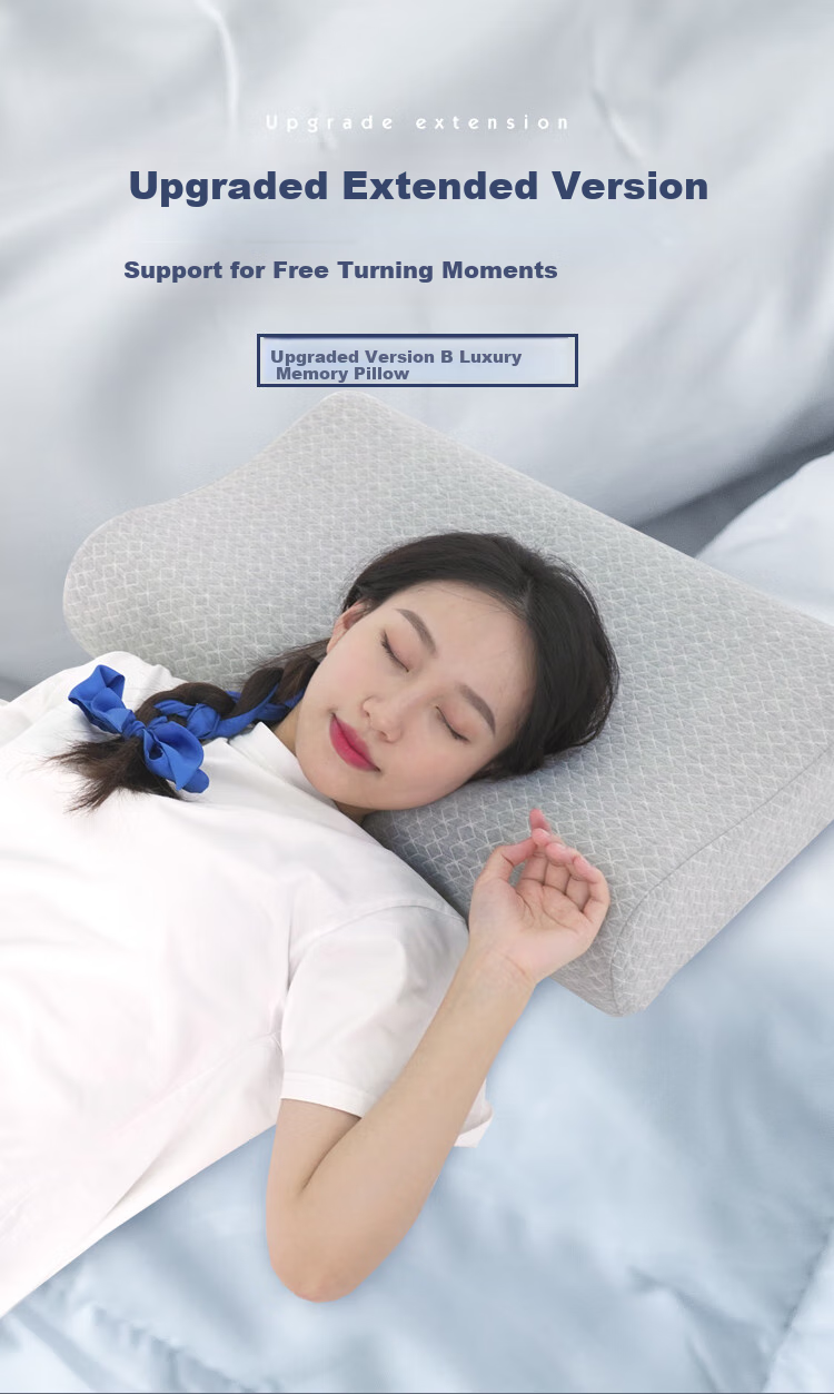 Подушка AiSleep Type B для взрослых, из пены с эффектом памяти, для сна, для шеи, 60*40*12/10см