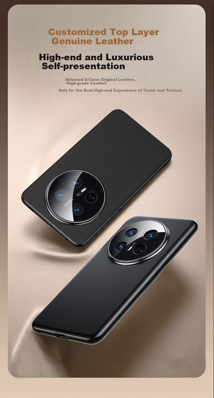 Чехол для телефона Xuanka из натуральной кожи для Huawei Mate70, защита полной линзы, ультратонкий, противоударный, роскошный бизнес-стиль