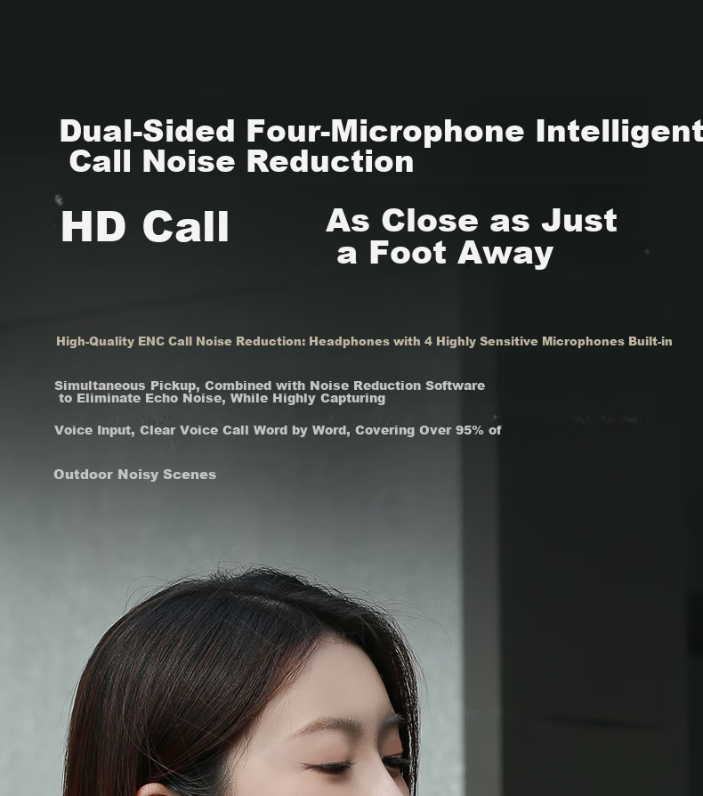 Беспроводные наушники iKF Fly Pro с активным шумоподавлением, Bluetooth 6.0, низкая задержка 38 мс, 4 микрофона для звонков, длительное время работы до 30 часов, белый