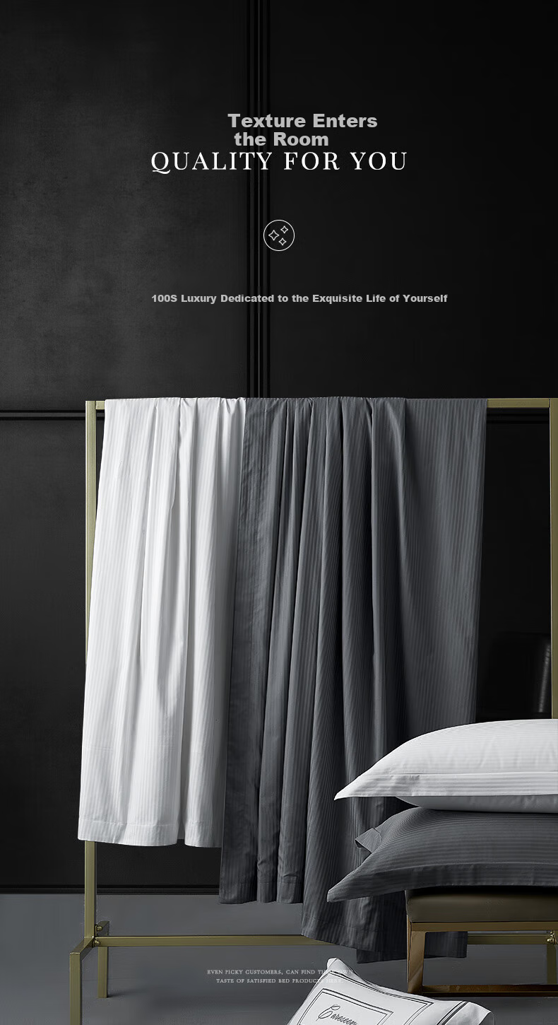 Постельное белье Canasin Hilton, 100% хлопок, размер 1.8м, евростандарт, серый