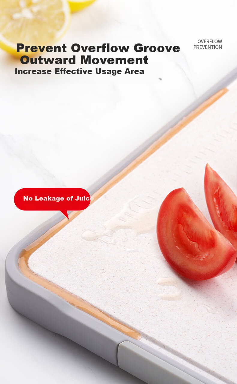 Разделочная доска KBH KBH Antibacterial Stainless Steel Cutting Board, Толстая, нескользящая, антибактериальная, двусторонняя, 40x28x1.8 см