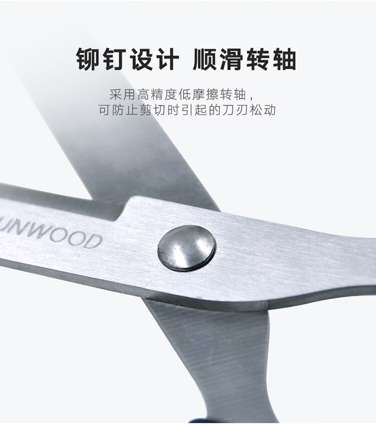 三木(SUNWOOD)效率王系列 178mm办公家用生活剪刀/家用裁缝剪 黑色 P71