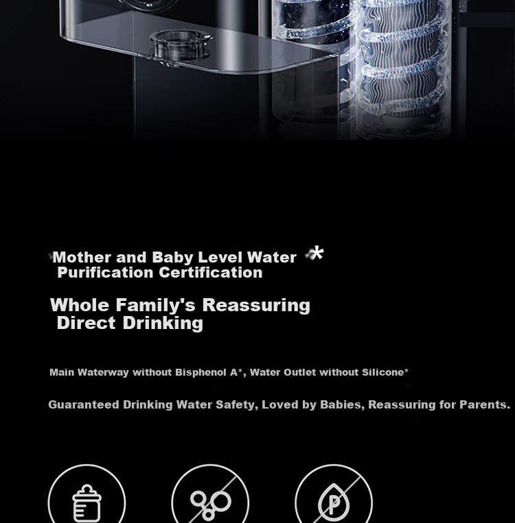 Умный настольный фильтр для воды Xiaomi Mijia RO обратный осмос, система очистки воды с NFC, мгновенный нагрев, разделение отходов, резервуар для воды, уровень 1 энергоэффективности MRH142b