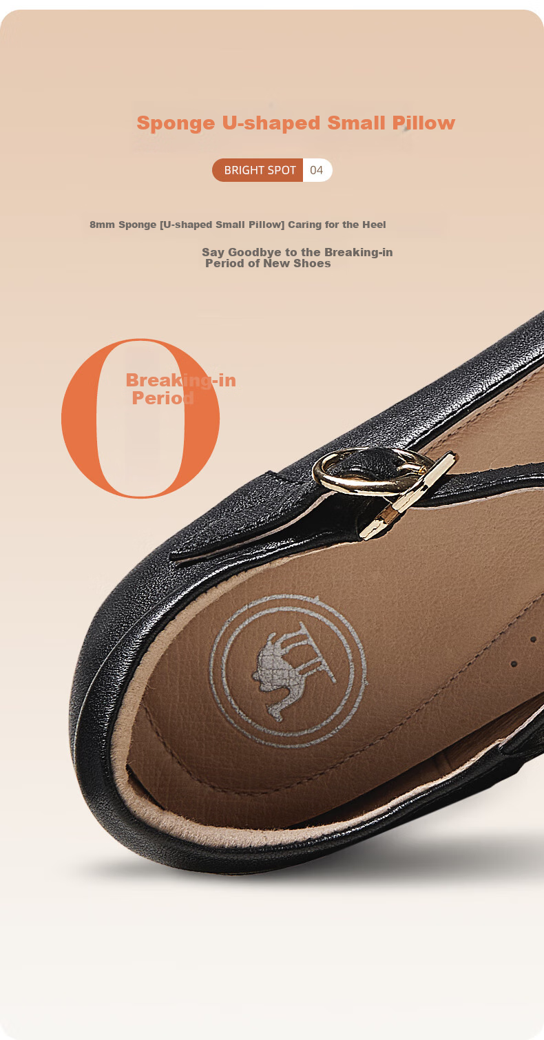 Женские туфли CAMEL, из натуральной кожи, на толстом каблуке, модель P23A155036, черные, размер 37