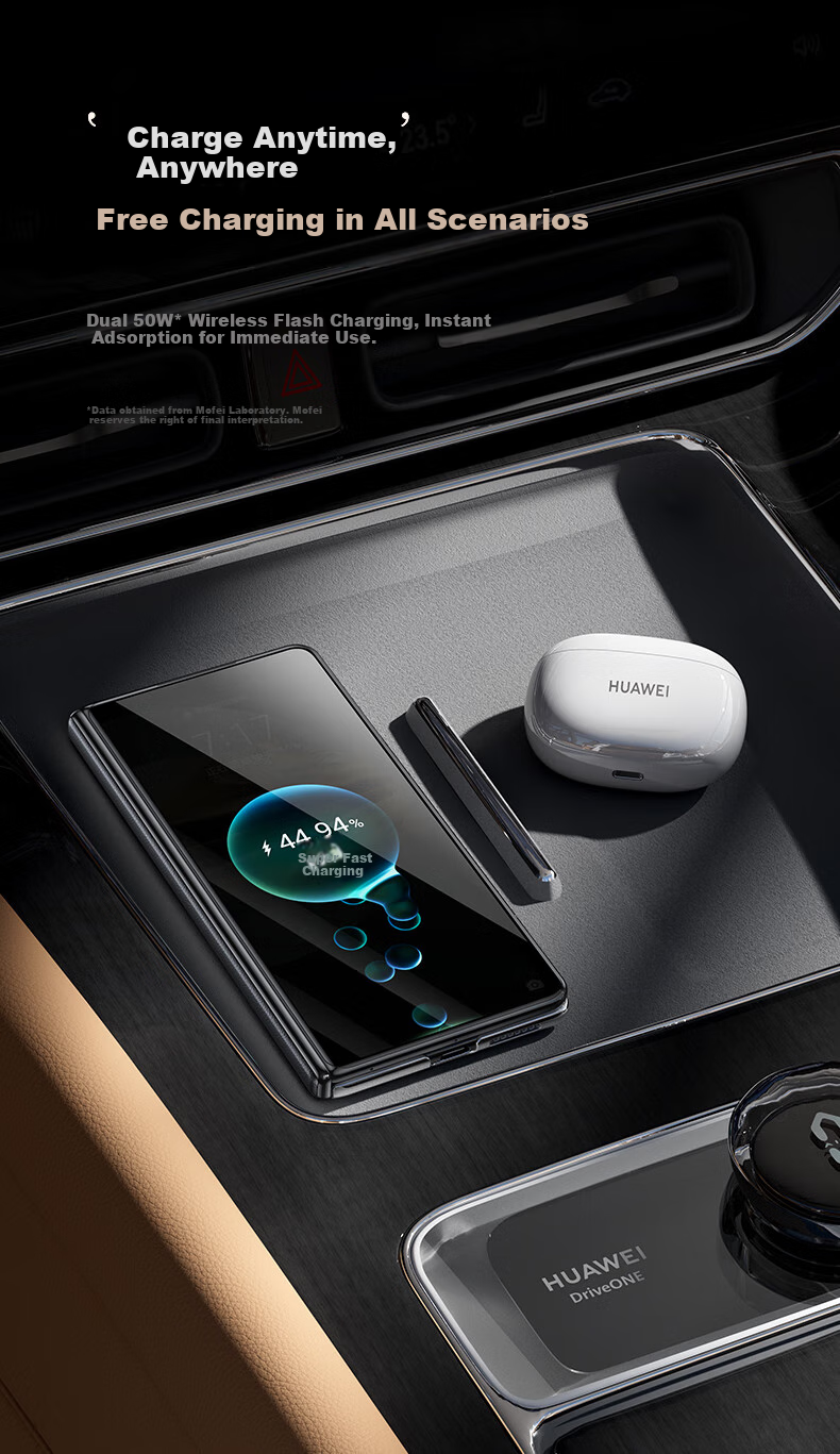 Чехол Mofei для Huawei Mate X5, магнитный, с полным охватом оси, невидимый браслет, ультратонкий бизнес-стиль, натуральная кожа