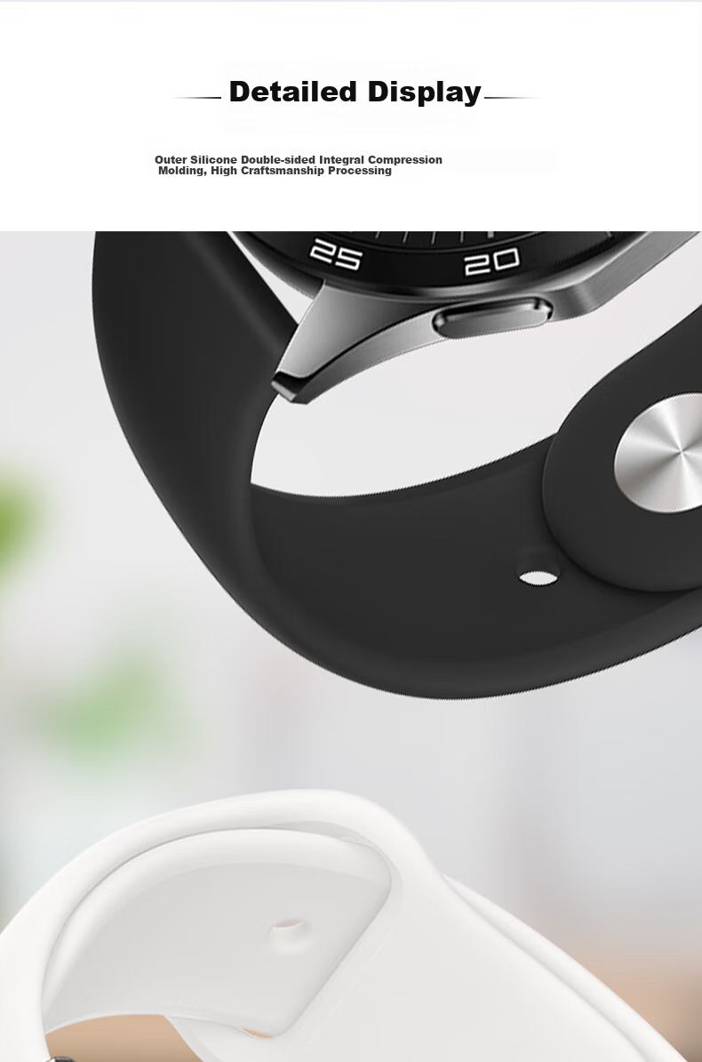 Спортивный силиконовый ремешок Xiaopijiang для Huawei Watch GT6/GT5Pro/GT4/GT3Pro, силиконовый ремешок для Huawei Watch5/Watch4Pro/3/Honor GS3, серый, 20 мм