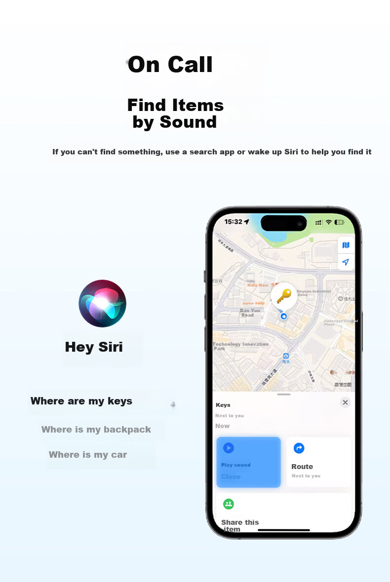 Bluetooth-трекер Chuanying для поиска вещей, анти-потеря, точный локатор, совместим с Apple устройствами, для ключей, багажа, домашних животных, детей, пожилых людей