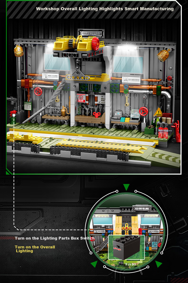 Конструктор SEMBO Military Assembly Toy 99A Tank Factory Model Scene, подарок на день рождения, Новый год, День святого Валентина