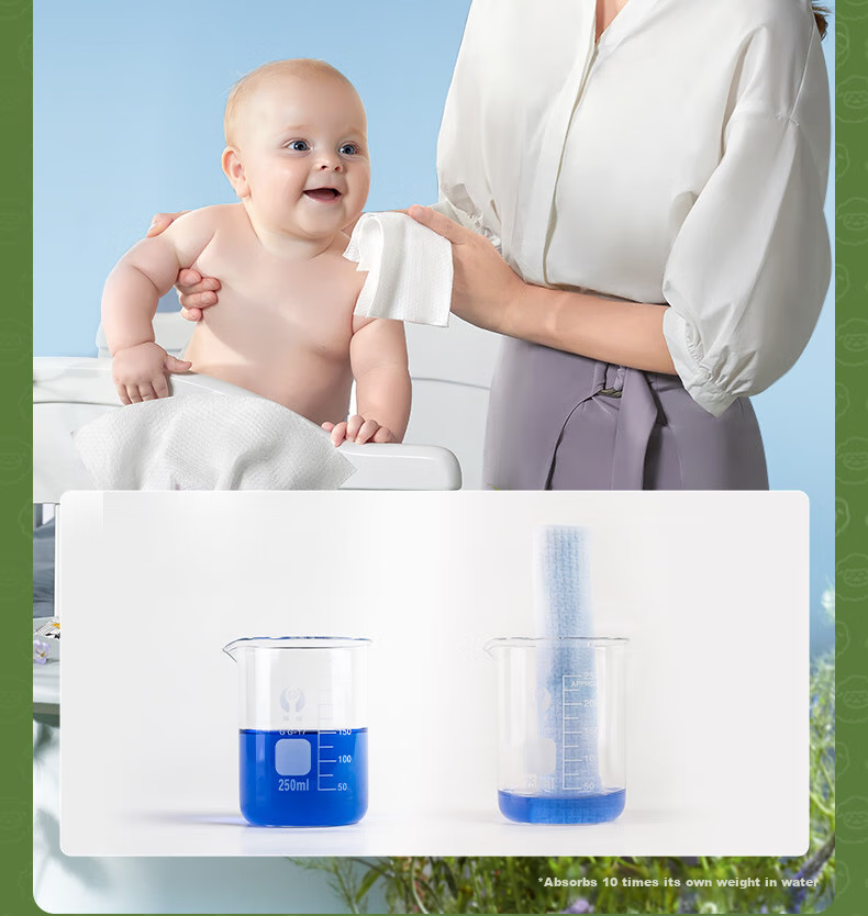 Влажные салфетки DeYou Baby Soft Wipes, 80 шт. * 6 упаковок. Одноразовые салфетки для лица, влажные и сухие, мягкие очищающие салфетки из хлопка, утолщенные полотенца для лица