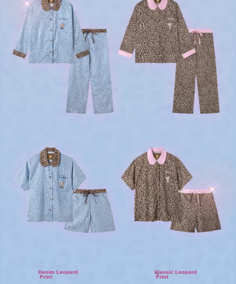 Комплект домашней одежды tbh, женский, из тенселя и хлопка, с длинными рукавами и брюками, классический леопардовый принт, размер M