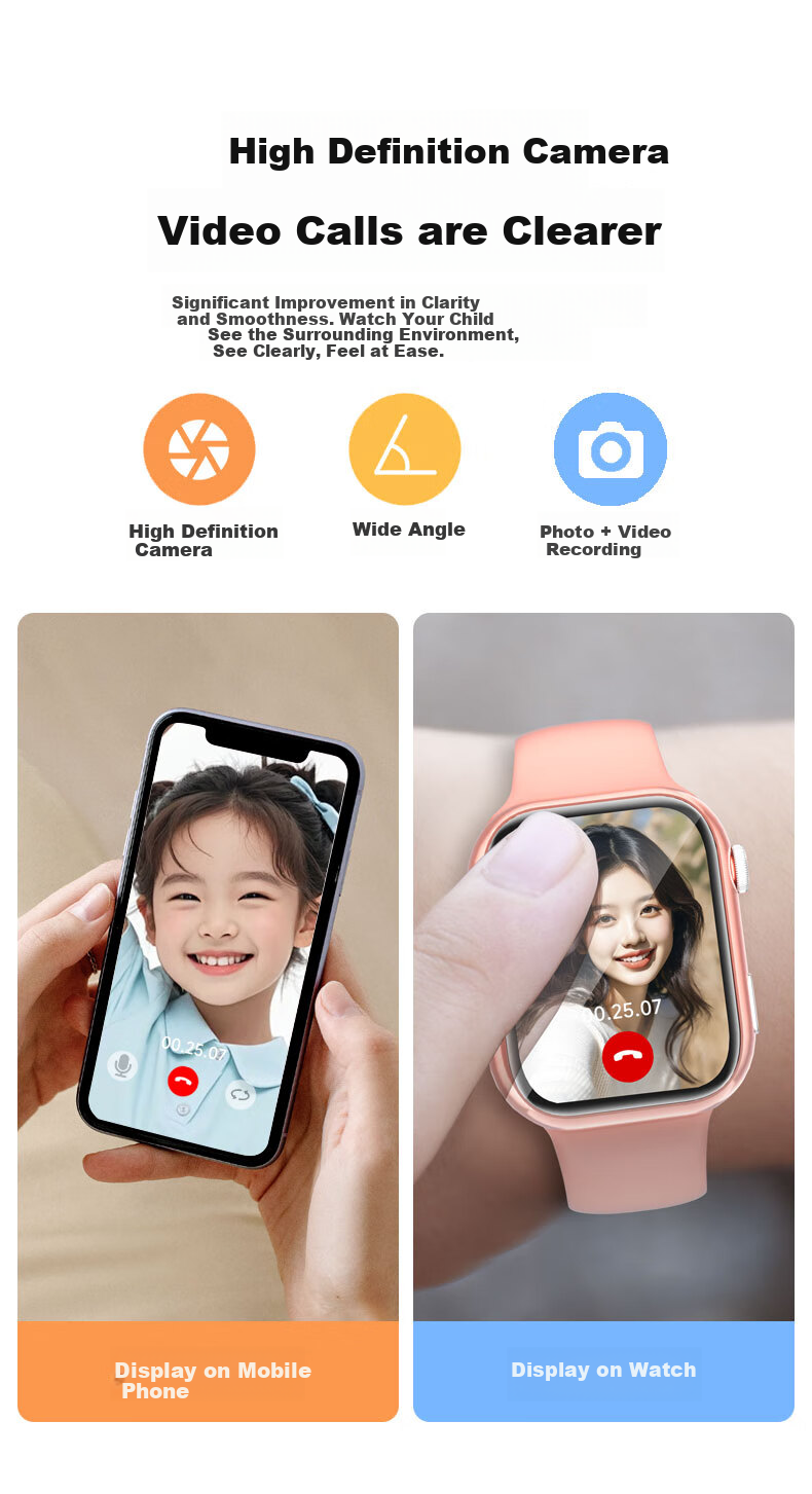 Детские умные часы Ozing с функцией видеозвонка, GPS, 4G, водонепроницаемые