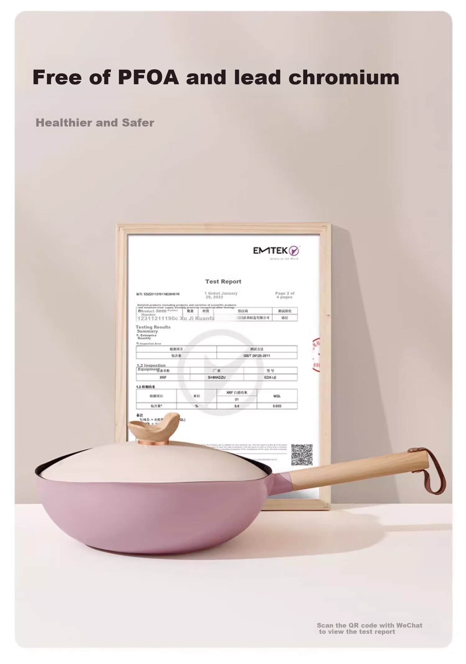 Сковорода Lanmi Titanium Non-Stick Wok, 30 см, с антипригарным покрытием, для дома, подходит для газовых, индукционных и открытого пламени
