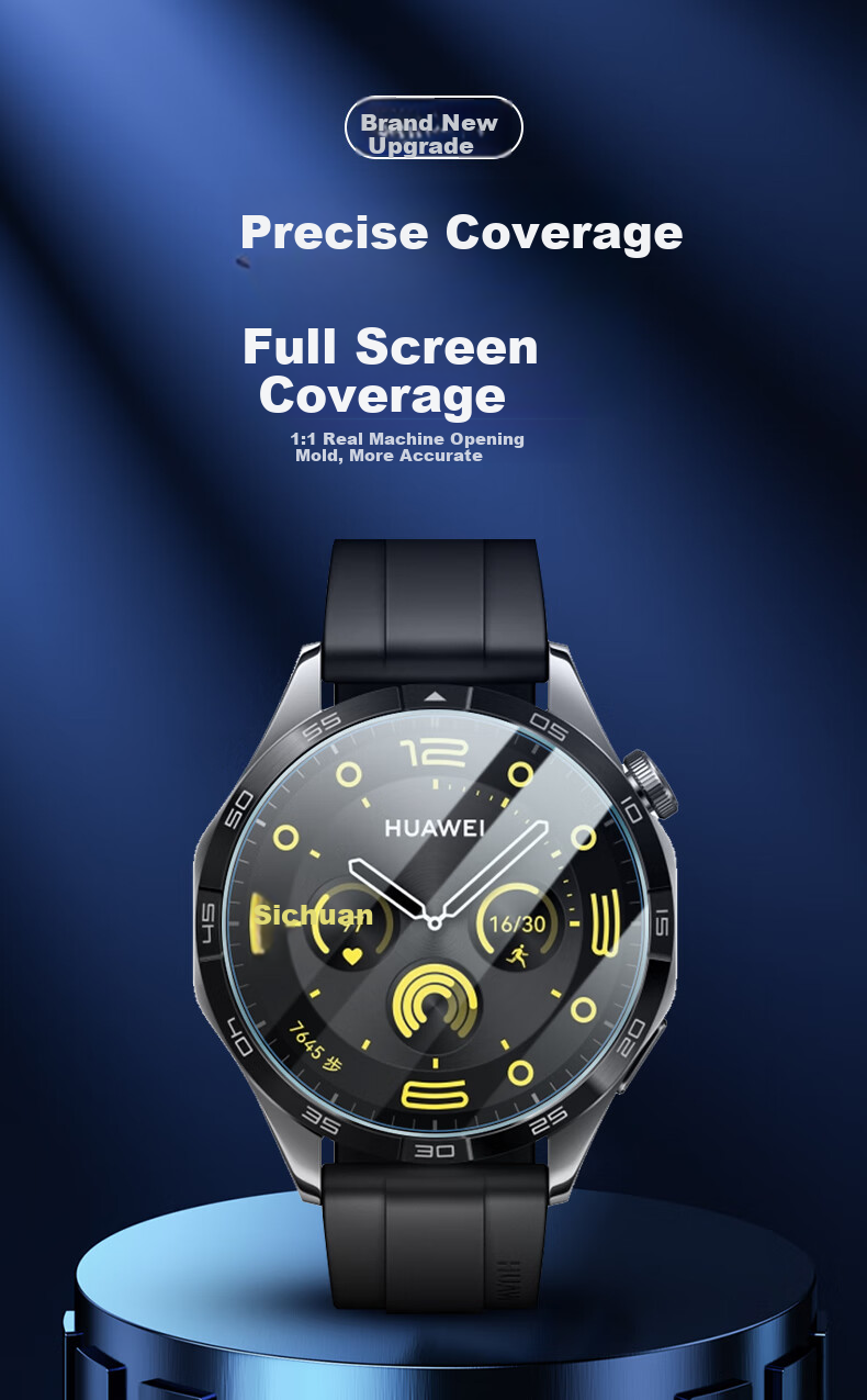Защитное стекло Xiaopijiang для Huawei Watch GT5/GT4 (41мм), набор из 3 штук, прозрачное, закаленное, противоударное