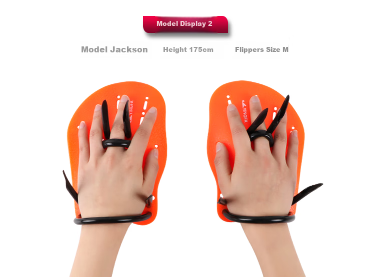 Ласты для плавания YINGFA Freestyle Arm Training, для начинающих, тренировочное оборудование, размер S, оранжевый